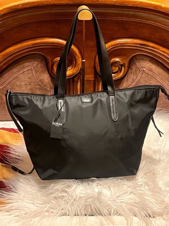 Botkier Handbags - Botkier Black Nylon with Leather Straps tote bag